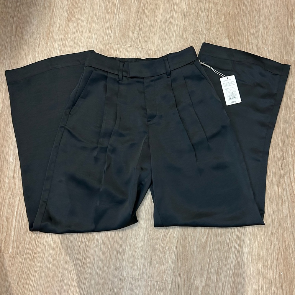a new day Black Wide-Leg Trousers